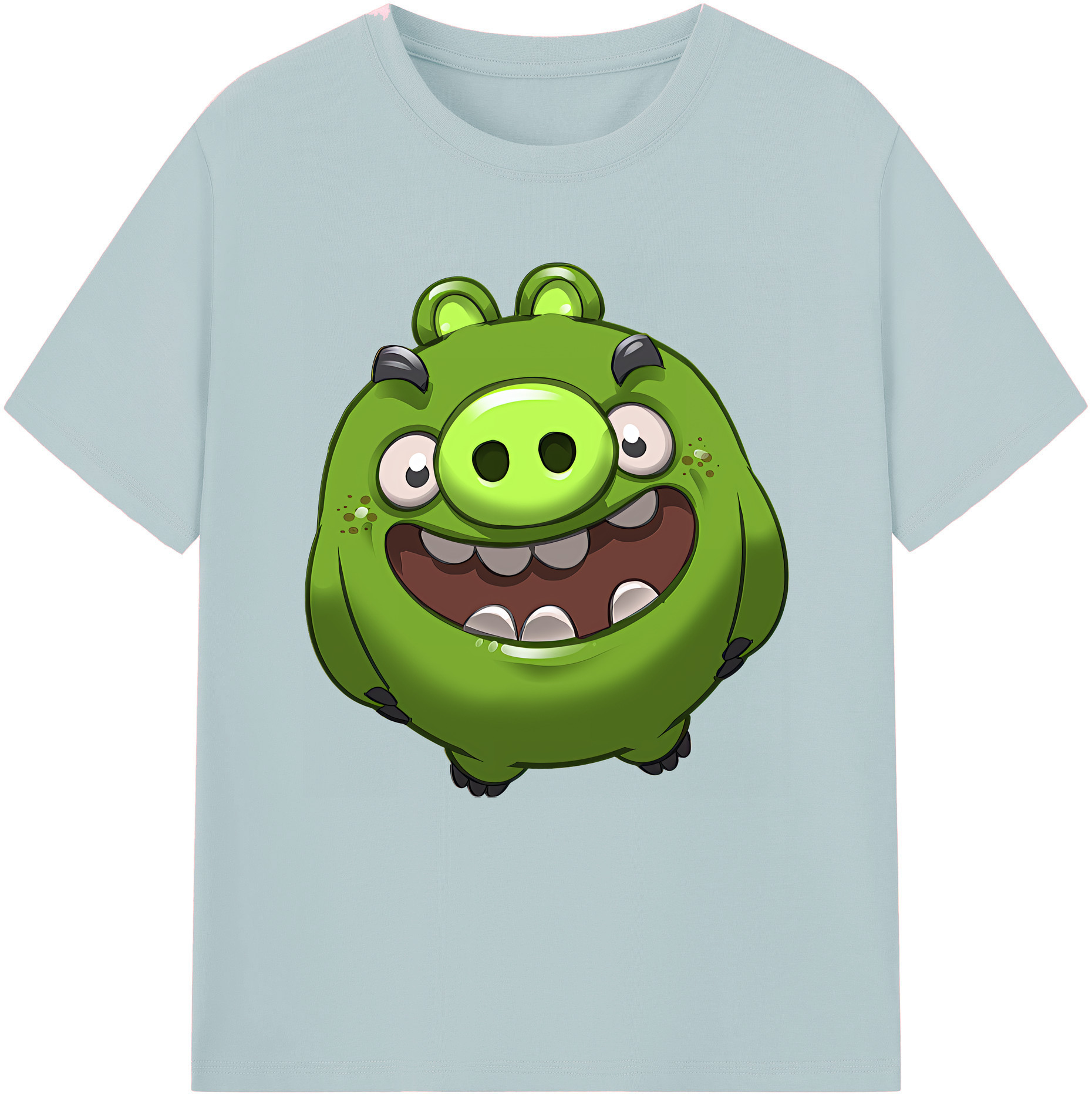 （画像用） Angry Birds アングリーバード 綿100％半袖Tシャツ（フロントプリント）